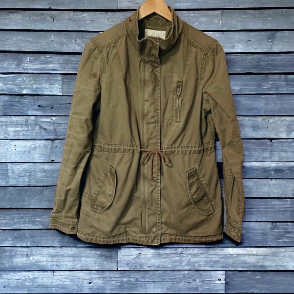 Womens Per Se Military Style Utility Jacket Like New
